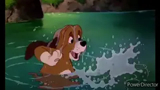 the fox and the hound:all swimmimg/underwater scenes