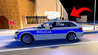 ZŁAPAŁA NAS POLICJA - BĘDZIE MANDACIK? - Hogaty i Jula w Roblox - Polish Car Driving #18