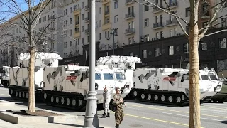 Парад Победы 2017. Генеральная репетиция 07 мая. Часть 1. Военная техника.