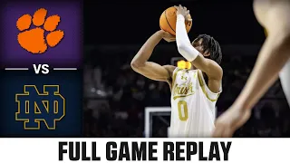 Clemson vs. Notre Dame Full Game Replay | 2023-24 ACC Men's Basketball
