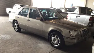 My brother’s Mercedes w124 e280 1st start after being stored for a year