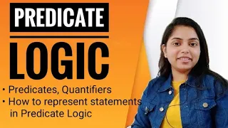 Predicate Logic | Logical Representation | FOPL | Knowledge Reresentation | AI - Kanika Sharma