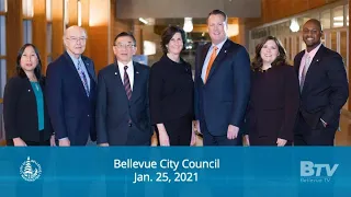 Bellevue City Council Meeting - January 25, 2021