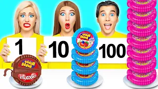 100 Schichten Nahrung Challenge | Verrückte Challenge von Multi Do Fun Challenge