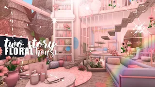 BLOXBURG: two story floral family house 300k l tour + speedbuild ♡