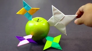 How to make a Paper Ninja Star / Shuriken Easy (Classic Origami)!