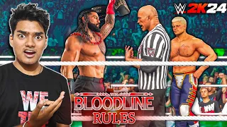 WWE 2K24 - BLOODLINE RULES MATCH!🔥 Roman Reigns Vs Cody Rhodes | WRESTLEMANIA 40