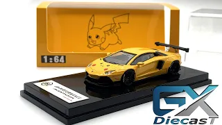 1/64 JEC Liberty Walk Lamborghini Aventador LP 700-4 (Pikachu Edition)