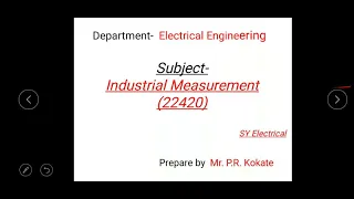 Introduction of Industrial measurement