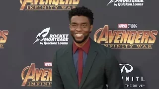 Chadwick Boseman “Avengers: Infinity War” World Premiere Purple Carpet