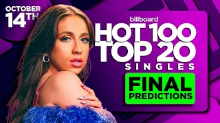 FINAL PREDICTIONS | Billboard Hot 100, Top 20 Singles | October 14th, 2023