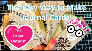 JOURNAL CARDS! The Easy Fun Way! Masterboard + Collage + No Rules! The Paper Outpost!