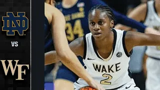 Notre Dame vs. Wake Forest Women's Basketball Highlights (2021-22)