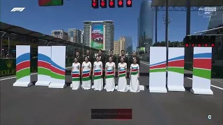 THE NATIONAL ANTHEM OF AZERBAIJAN - FORMULA 1 2022 AZERBAIJAN GRAND PRIX