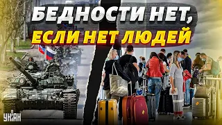 Безработицы в России нет! Все уехали за границу или на фронт
