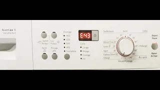 Bosch Washing Machine Reset Disposal (Detailed Description) (E43, E63 .VB)