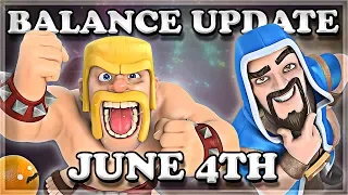 Balance Update June 4th, 2018 (06/04) | Clash Royale 🍊