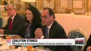 Hollande， Cameron discuss strategy against ISIS   올랑드， 카메론， IS 격퇴 작전상의