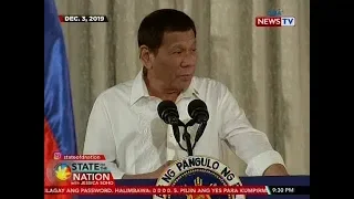 SONA: Kasunduan na nag-e-extend sa concession agreements, pinapakansela ni President Duterte