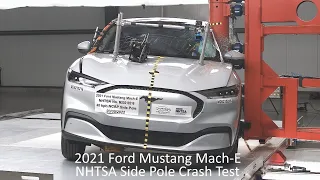 2021-2023 Ford Mustang Mach-E NHTSA Side Pole Crash Test
