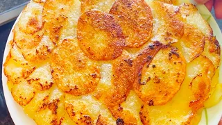 3 Potatoes, 1 Onion and Cheese Recipe For Dinner in 10 minutes