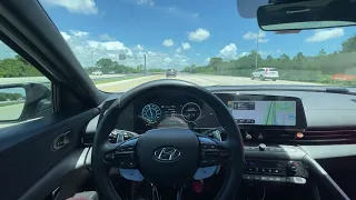 Quick lane keeping assist test in Hyundai Elantra N DCT