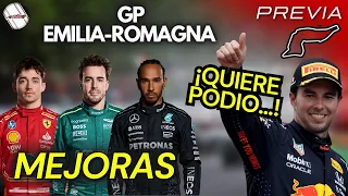 🎙️Previa GP IMOLA: Ferrari, Mercedes, Aston con Mejoras - Checo por Podio #f1 #redbull #gpImola