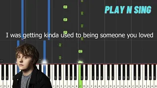 Lewis Capaldi - Someone You Loved - with lyrics (Easy Piano Accompaniment Tutorial / Karaoke)