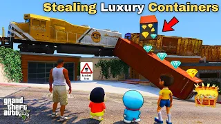 Shinchan and Franklin Stealing Luxury Containers in gta 5