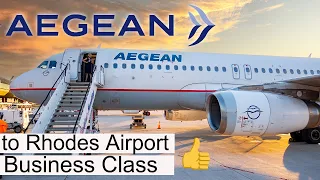 AEGEAN | Business Class to RHODES | AIRBUS A320 (2023)