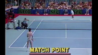 1982 Davis Cup John McEnroe vs. Mats Wilander Highlights