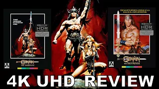 CONAN: THE BARBARIAN & CONAN: THE DESTROYER - 4K REVIEW - ARROW - DESTROYER BOTCHED AUDIO