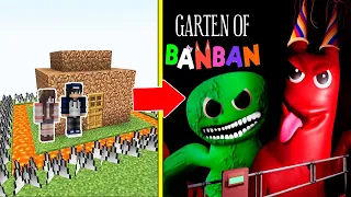 Garten of Banban Tấn Công Nhà Được Bảo Vệ Bởi bqThanh và Ốc Trong Minecraft