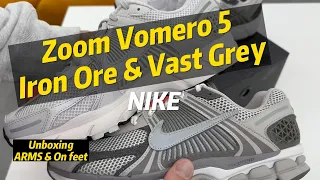 [ASMR & on feet] NIKE Zoom Vomero 5 Iron Ore & Vast Grey