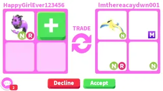 😱🥰Help! Should I Trade My NEON CAPRICORN For NO POTION NEON GOLD ALBATROSS And VERY GOOD ADDS! W/F/L