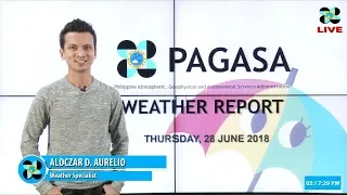 Public Weather Forecast Issued at 4:00 PM June 28, 2018