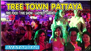 Thailand Pattaya Night life TREE TOWN Soi Buakhao. FREE Entertainment 2023