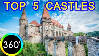 360° Video Top 5 Castles in Europe Kyrenia Dracula Peles Cantacuzino Budapest Girne Kalesi Shipwreck