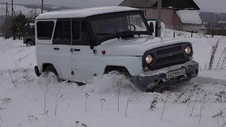 Купили Уаз Хантер в стоке и сразу в бездорожье