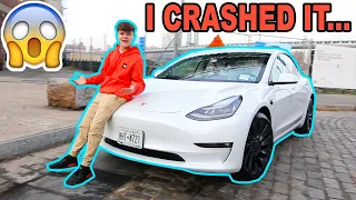 Getting My Tesla Model 3 Performance! *I Crashed It*