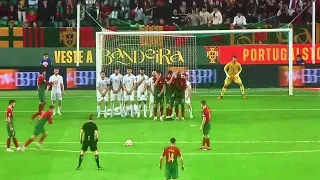 Ronaldo scored insane free kick against Liechtenstein🐐