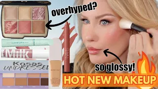 TESTING THE HOTTEST NEW MAKEUP RELEASES🔥Hourglass, Kosas, Milk Makeup, Cover Girl & More!