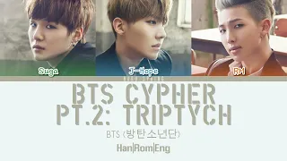 BTS (방탄소년단) Suga, J-Hope & RM - BTS Cypher Pt.2: Triptych (ColorCodedLyrics Han|Rom|Eng)