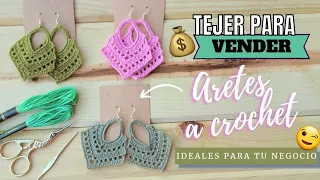 ARETES TEJIDOS Ideales para VENDER|💸Emprendamos juntos y genera dinero desde casa💰HAZLO AHORA💰