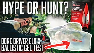 How effective are the Bore Driver ELD X Muzzleloader Bullets? | 100-yard Ballistic Gel Test