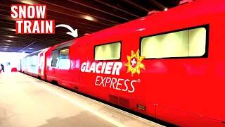 🇨🇭Riding Switzerland's Most Scenic Snow Train! (Glacier Express)