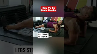 How To Do Back Planks to Strengthen Hips & Bulletproof Lower Back #Shorts