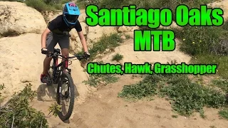 Santiago Oaks Mountain Biking 2017 | Chutes, Hawk, Grasshopper (Bike Vlog 17)