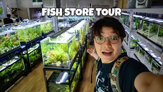 HUGE PLANTED FISH STORE TOUR in JAPAN!! Aqua Studio Nature