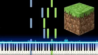 Minecraft - Subwoofer Lullaby (Piano Tutorial) [Synthesia]